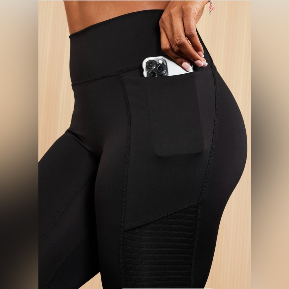 Fabletics Black Moto Leggings